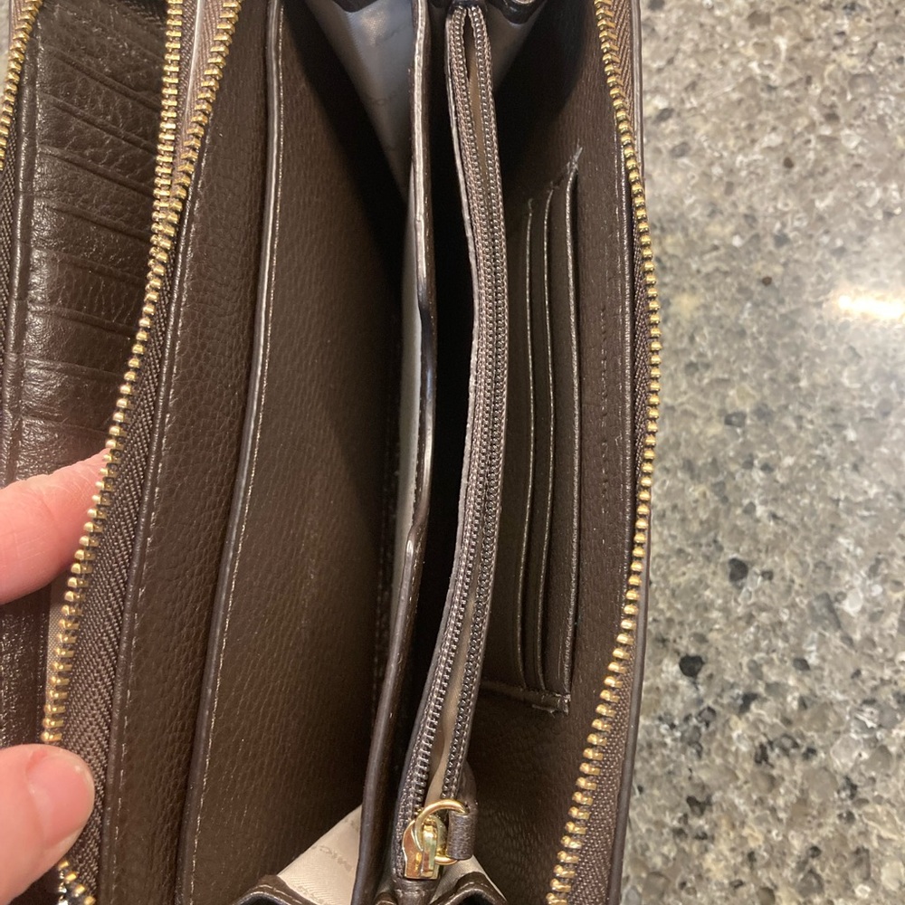 Michael Kors Dark Brown Wristlet - Picture 3 of 4